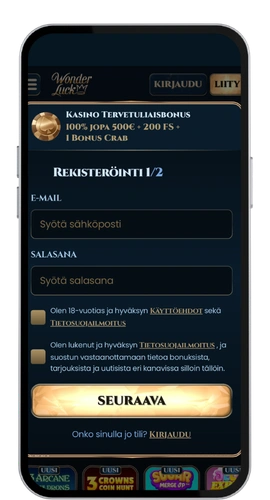 WonderLuck Casino register